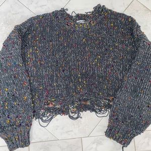 Colorful Cropped Sweater